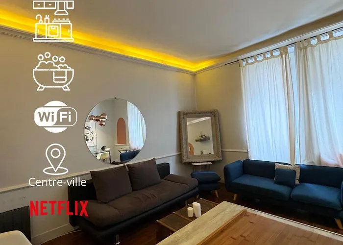 Logement 2 Pieces - Centre Ville - Bain Balneo